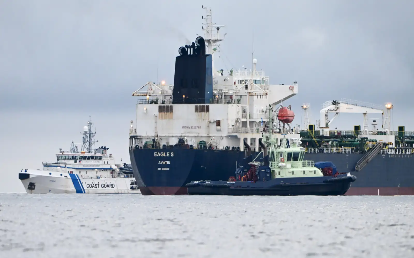 The Eagle S, one of the ships suspected of sabotaging underground cables in the baltic.