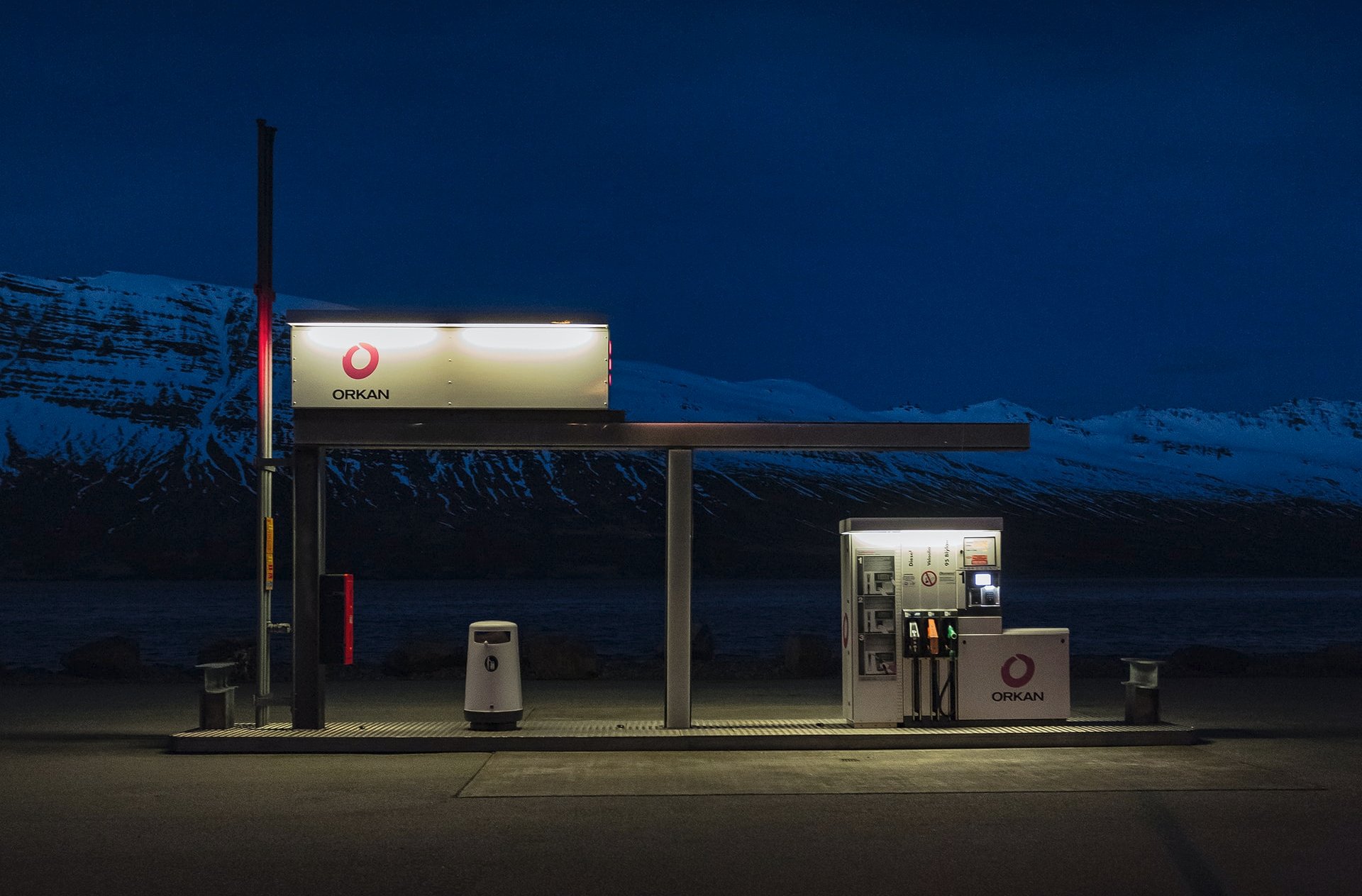 A rural petrol station. Fuel prices have increased significantly in recent years.