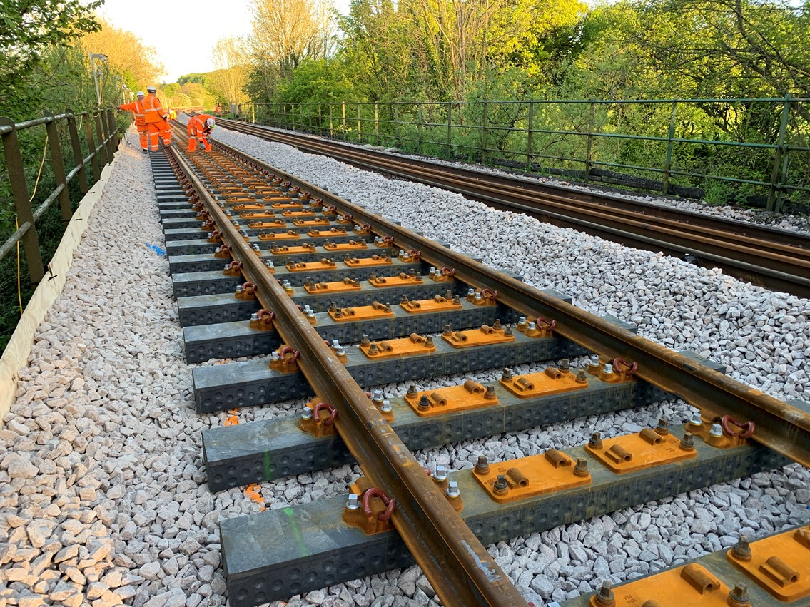 Recycled plastic railway sleepers are now being used as an alternative to wood.